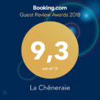 Booking award La Chêneraie 9,3/10